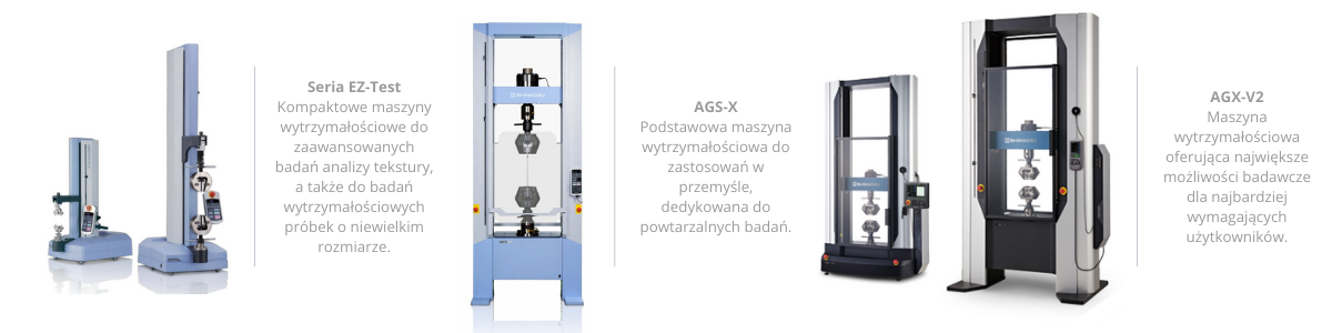 Uniwersalne maszyny wytrzymałościowe